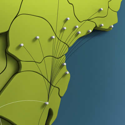 Praças Atendidas Transportadora Savana - Transporte de Cargas fechadas para todo o Brasil ou cargas fracionadas para São Paulo, Rio de Janeiro e Minas Gerais